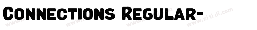 Connections Regular字体转换 Connections Regular字体转换